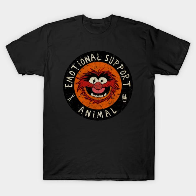 Emotional Support Animal - VINTAGE T-Shirt by The Fan-Tastic Podcast